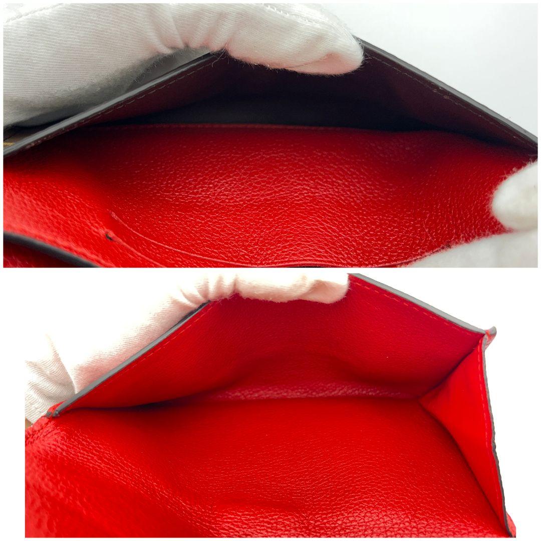 極上美品✨ルイヴィトン ポルトフォイユ パラス コンパクト スリーズ赤 折り財布