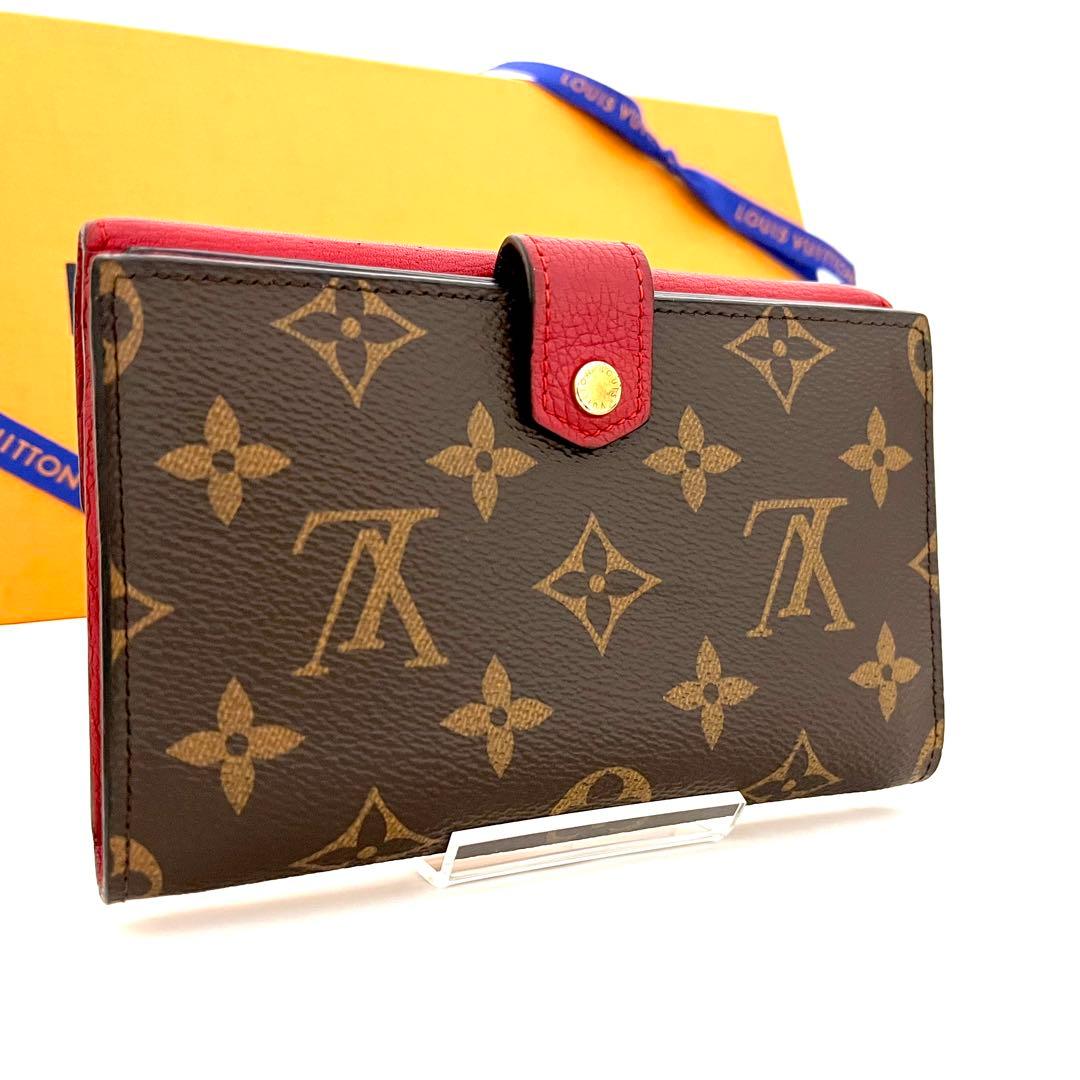 極上美品✨ルイヴィトン ポルトフォイユ パラス コンパクト スリーズ赤 折り財布
