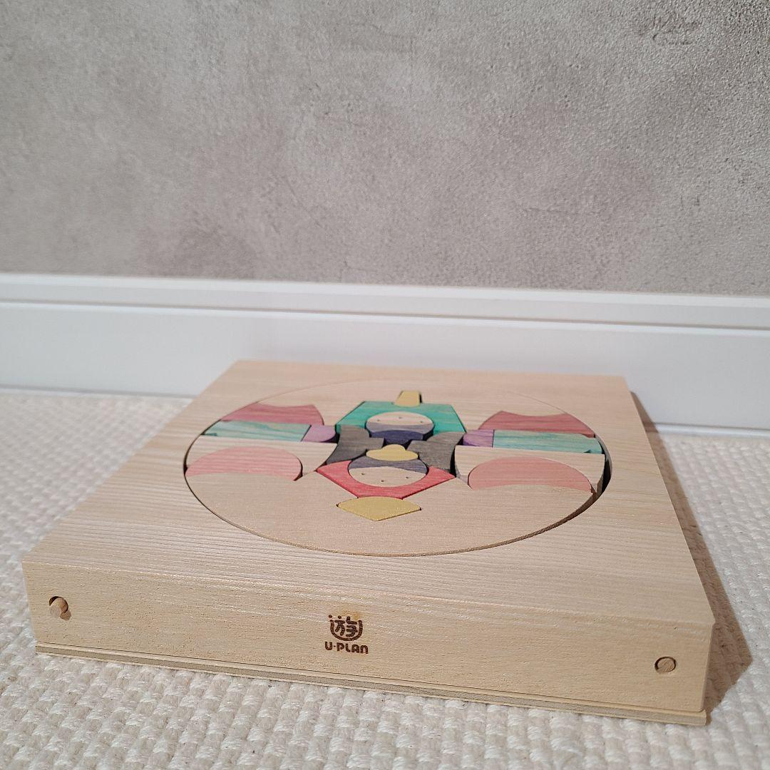 遊プラン　たもと円びな　小黒三郎　組み木　雛人形　お雛様　ひな祭り　木製