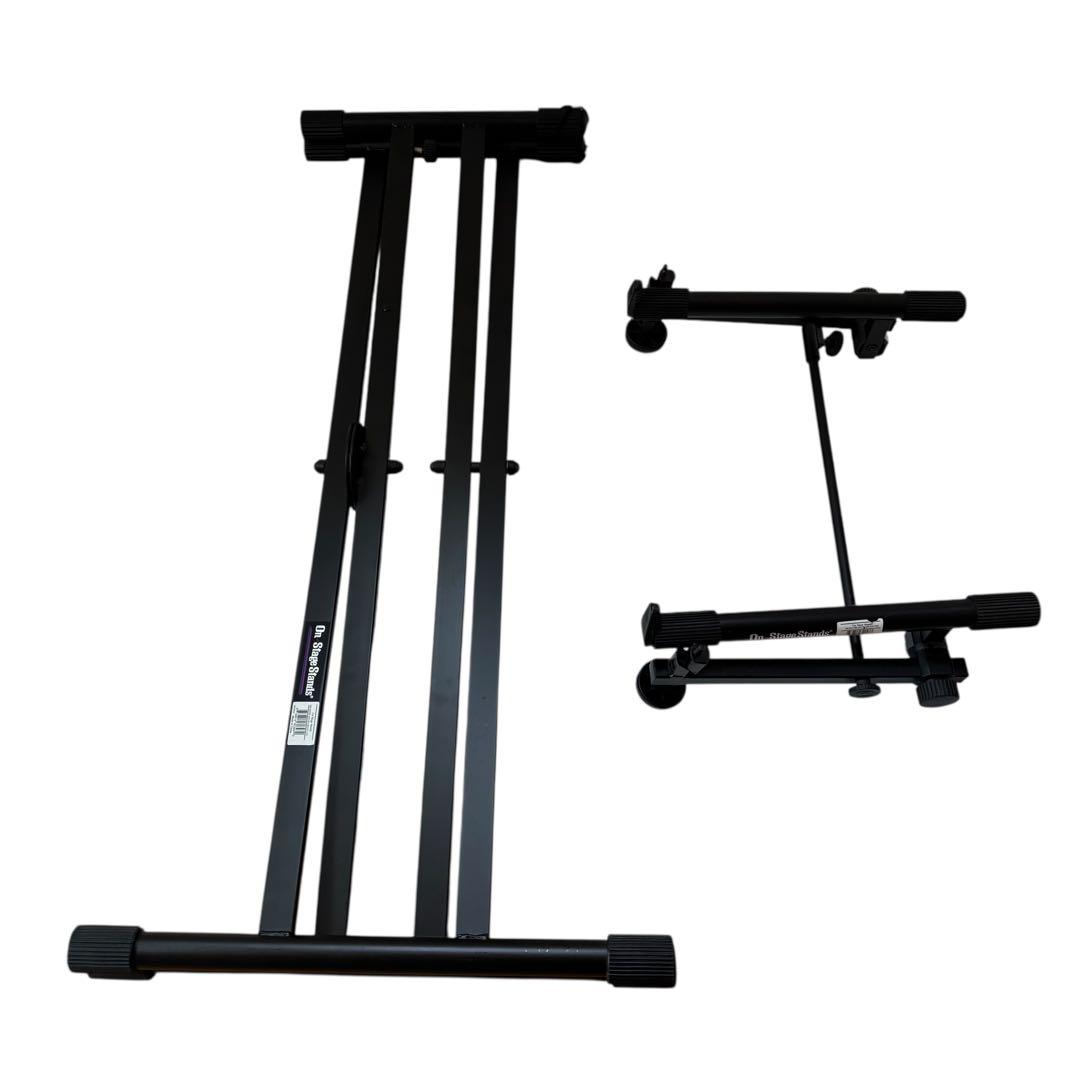 2段目付 On-Stage Stands ダブルX型キーボードスタンド