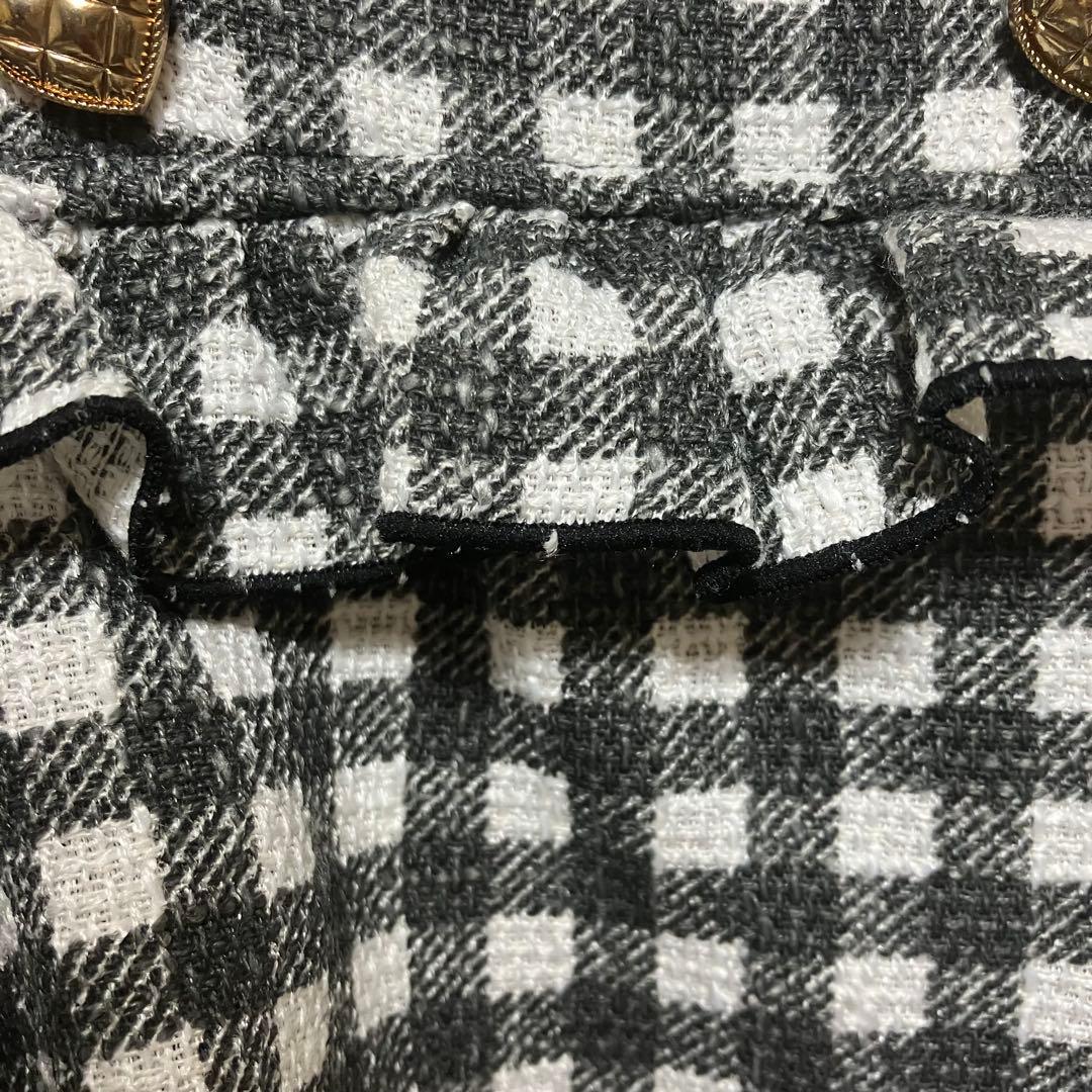 レア♪量産 地雷 LIZLISA ギンガム ツイード スカパン サスペンダー