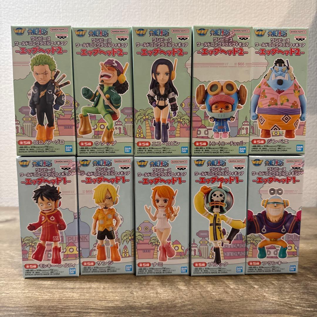 ワンピース　ワーコレ　エッグヘッド　麦わらの一味　10点セット
