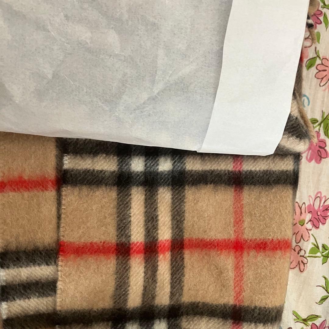 BURBERRY チェック柄カシミアマフラー