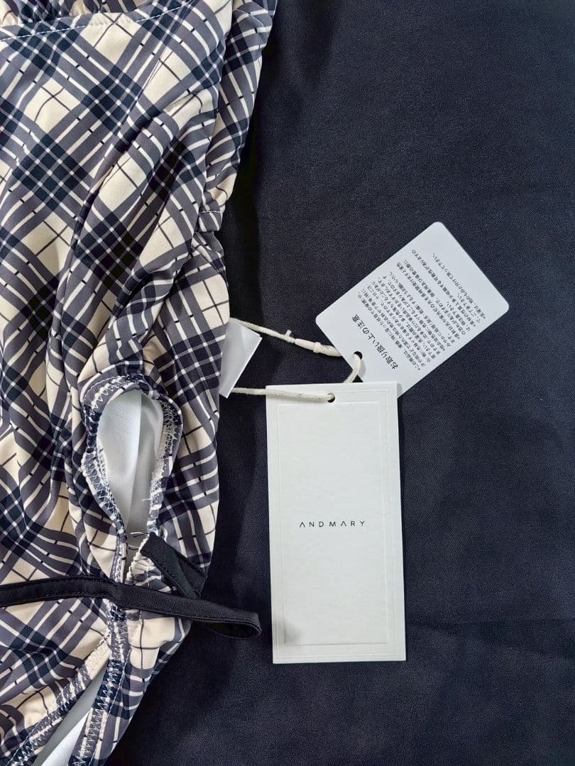 【新品】Nadia check swimsuit　♡　andmary