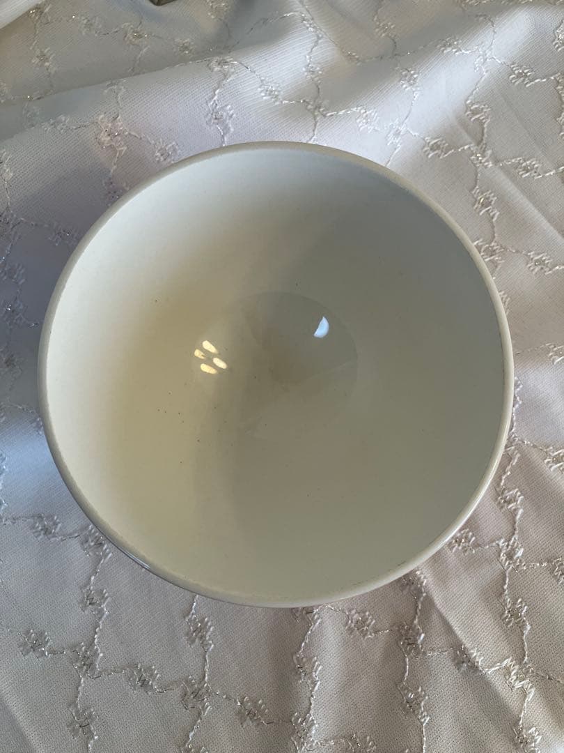 《美品》フランス　アンティーク　オレンジと白のカフェオレボウル　ニーデルヴィレー