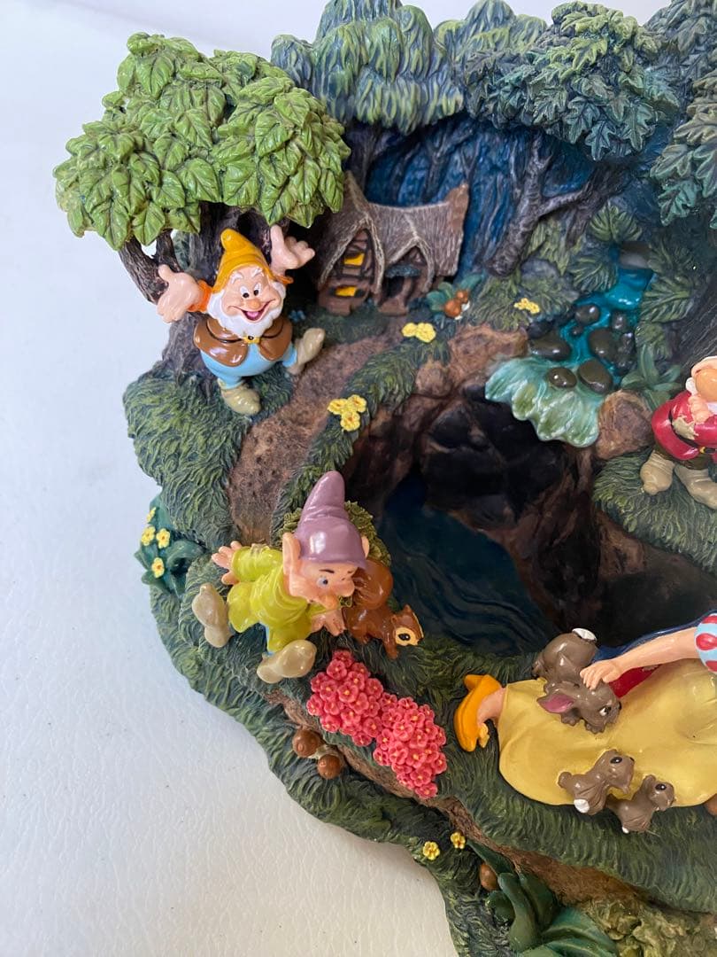 ディズニーストア　白雪姫　七人の小人 ジオラマ　置物　レア