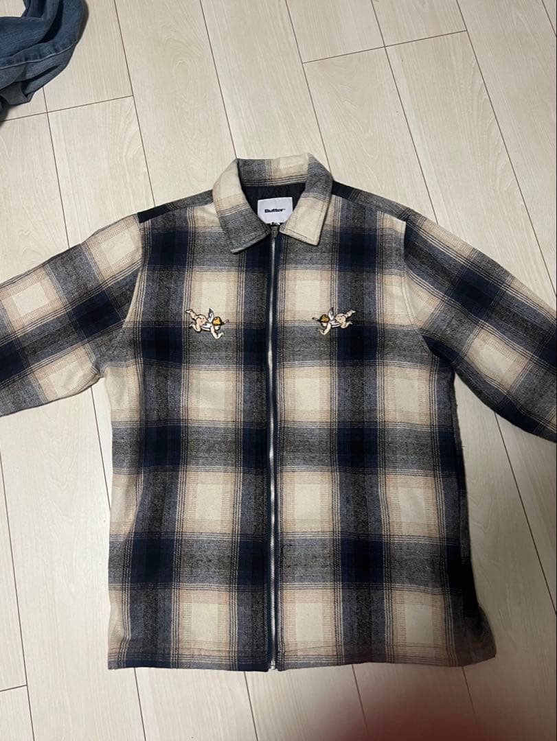 butter skateboards チェック柄ジャケット