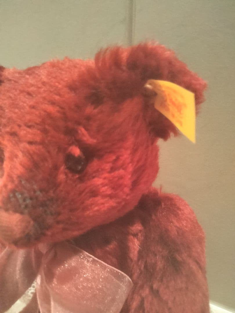 Steiffシュタイフクラッシック テディベアボルドー　ドイツ製新品同等