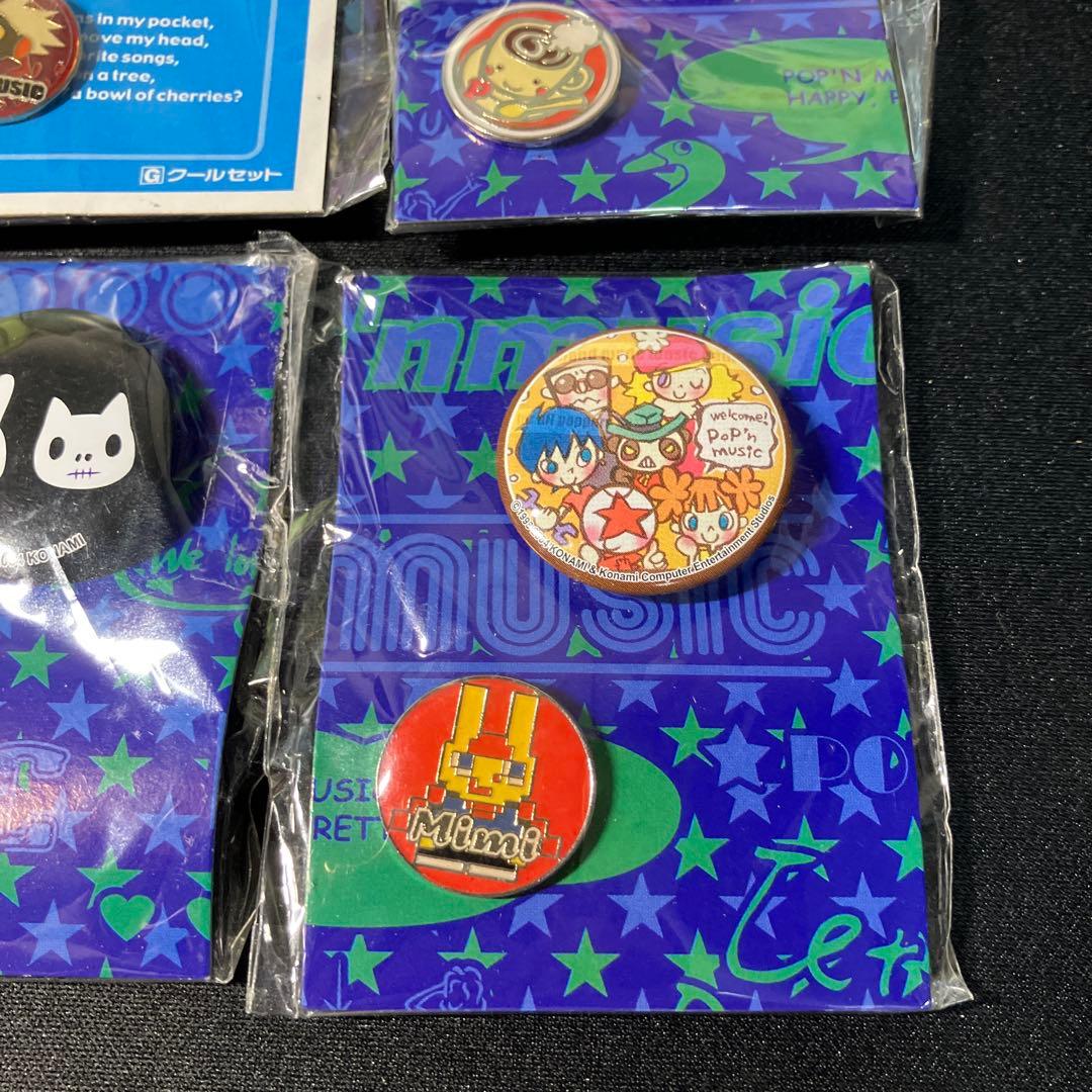 缶バッジ8点　ポップンミュージック 缶バッジコレクション どらきゅ～ば～じょん