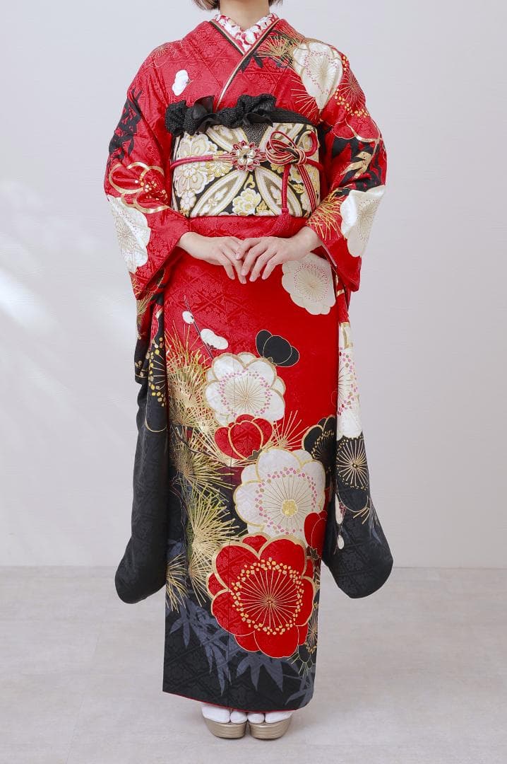 あっき　振袖9点フルセット【887】【155cm~165cmの方用】