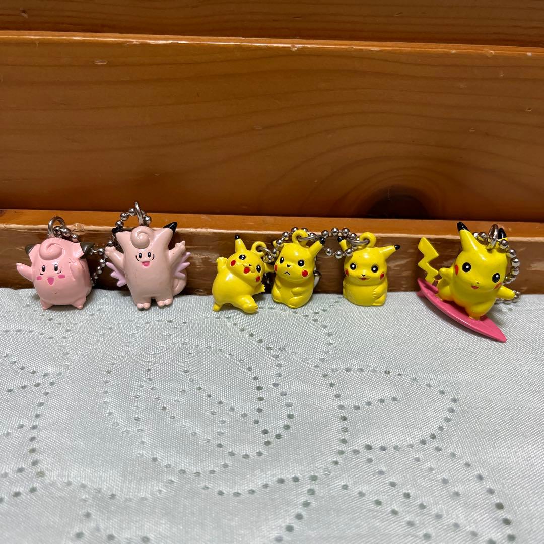 ポケモン(初期)ストラップ マスコット(ピカチュウ ラッキー プリン)19個