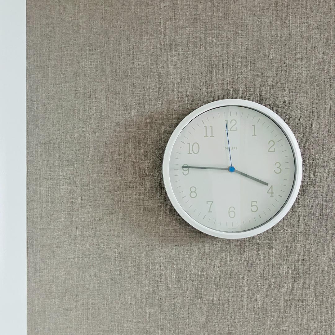 80'S 西ドイツ製 PHILIPS 掛け時計 ミニマリズム