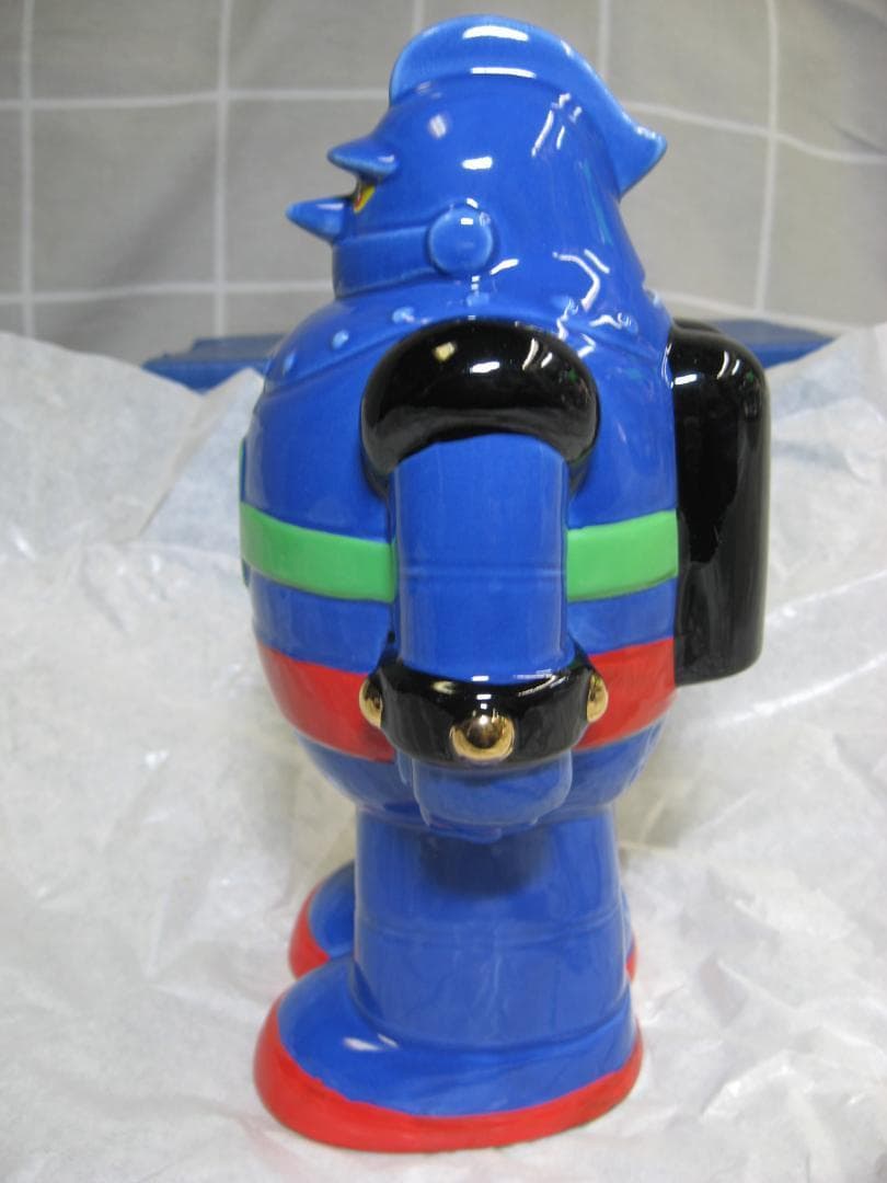 【限定品】マーミット 鉄人28号 陶製高級貯金箱 ブルー デッドストック！