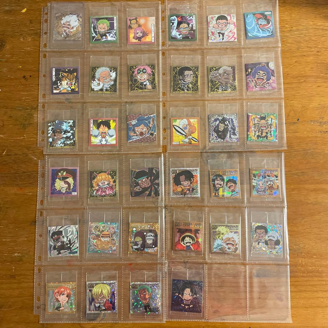 ワンピースウエハースシール　フルコンプ　log1~12 両面ニカ+多数