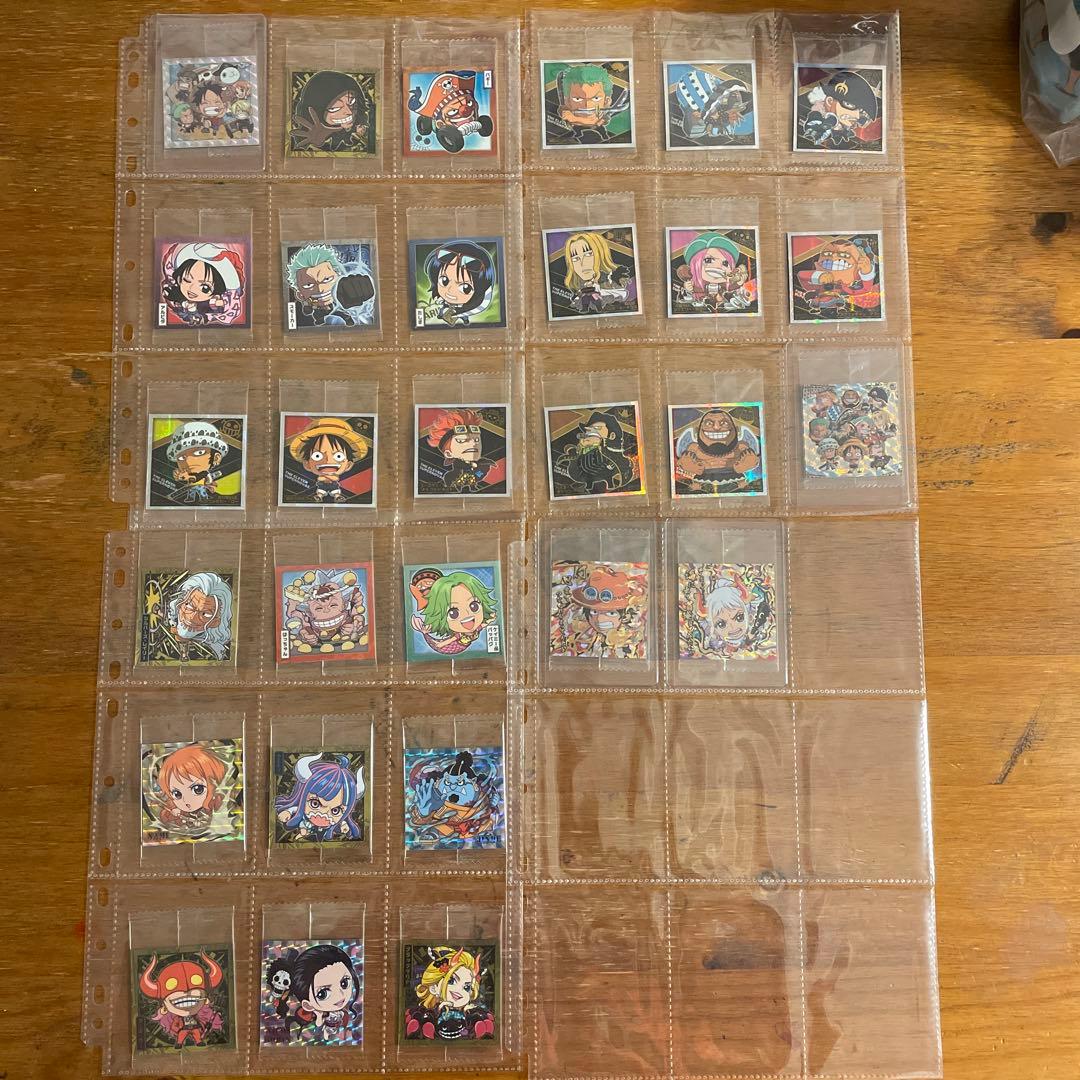 ワンピースウエハースシール　フルコンプ　log1~12 両面ニカ+多数