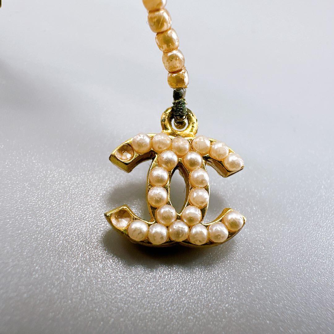 ⭐️美品⭐️CHANEL ブローチ coco パール調 スイング ココマーク