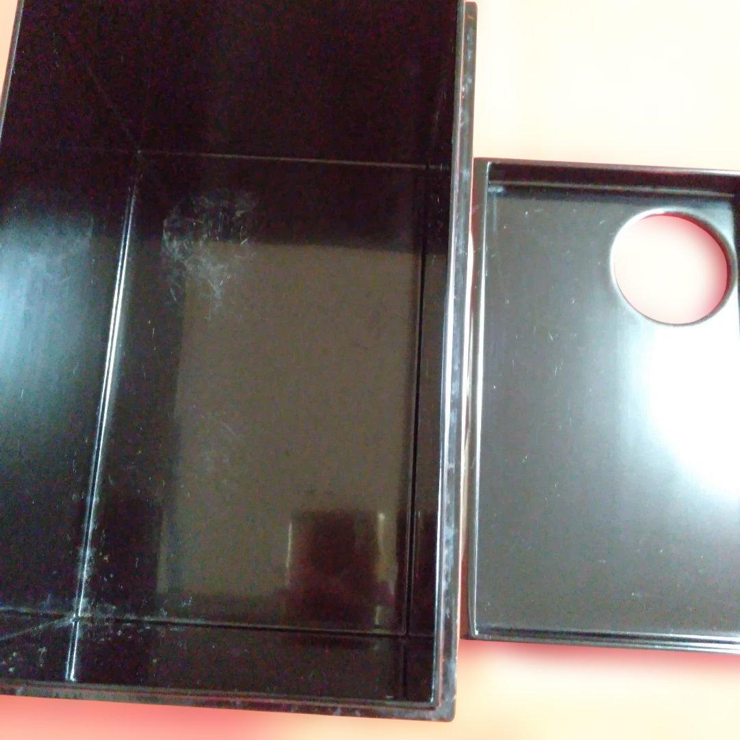 扇面蒔絵入り　利休茶箱