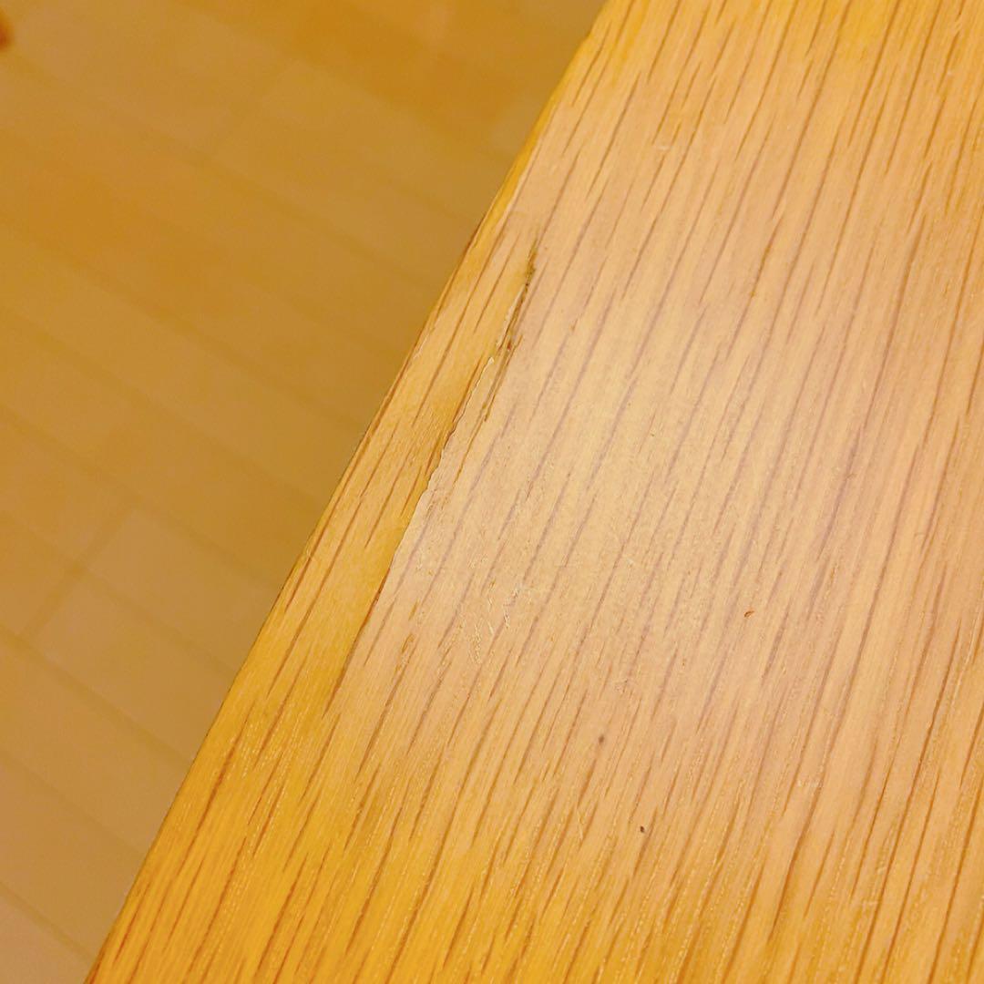 変形ダイニングテーブル　ベルメゾン　ナチュラル