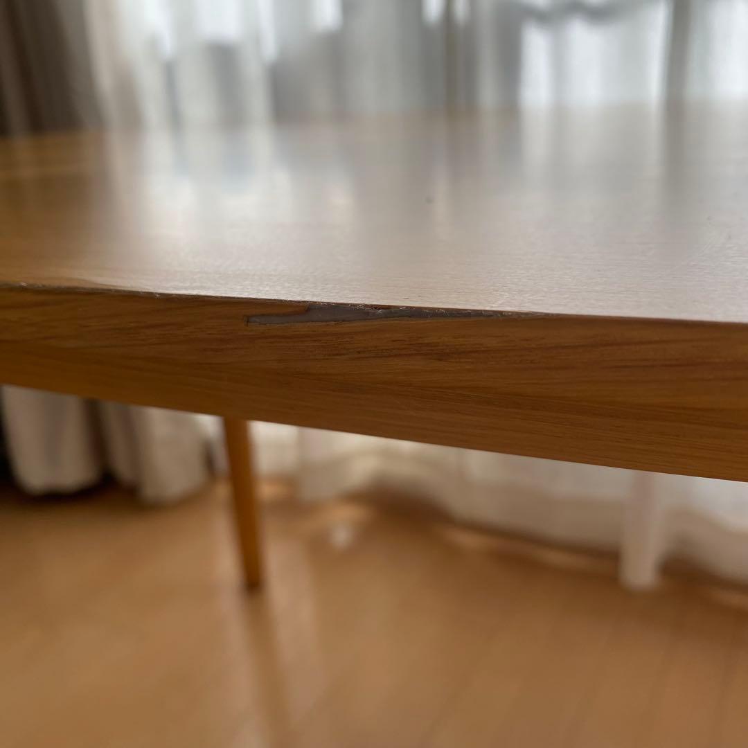 変形ダイニングテーブル　ベルメゾン　ナチュラル