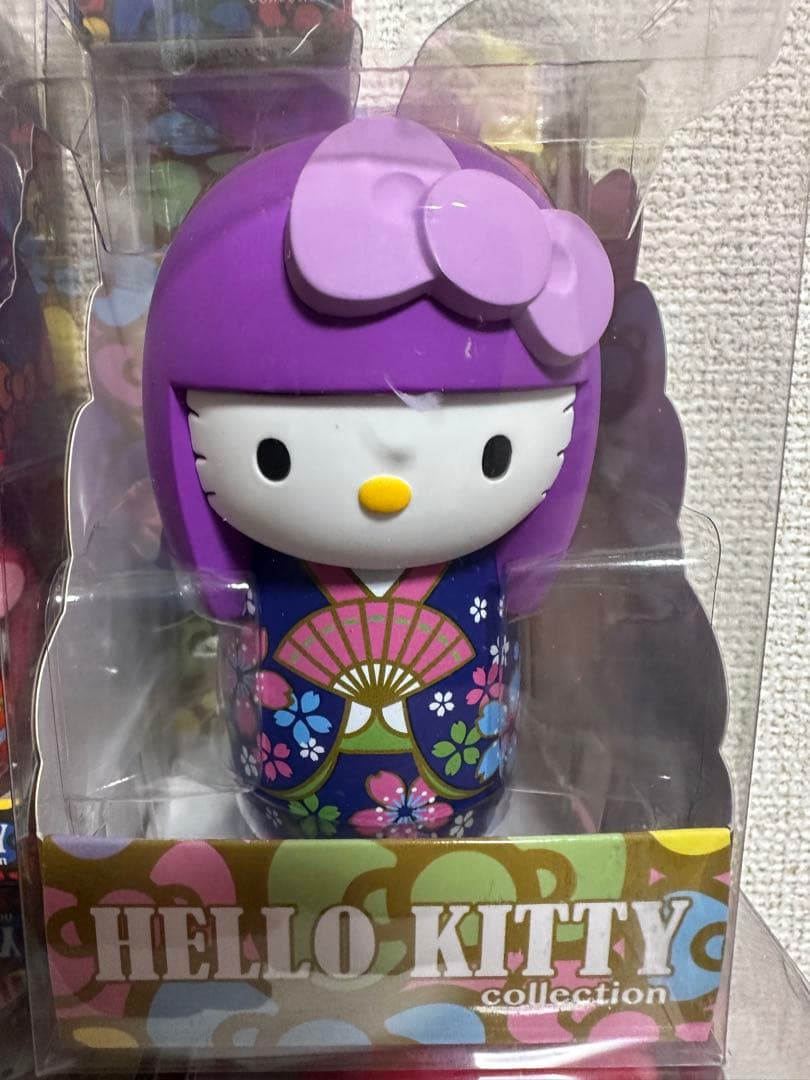 [レア] ハローキティ　こけし　コレクション　フルセット　キーホルダー　限定版