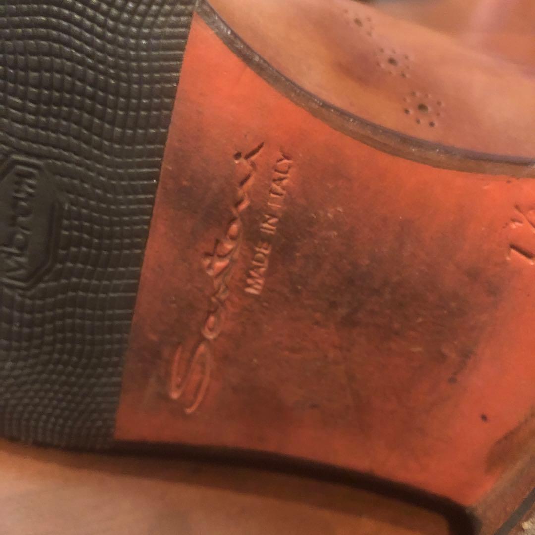 サントーニ　Santoni /ドレスシューズ 71/2【ライトブラウン】