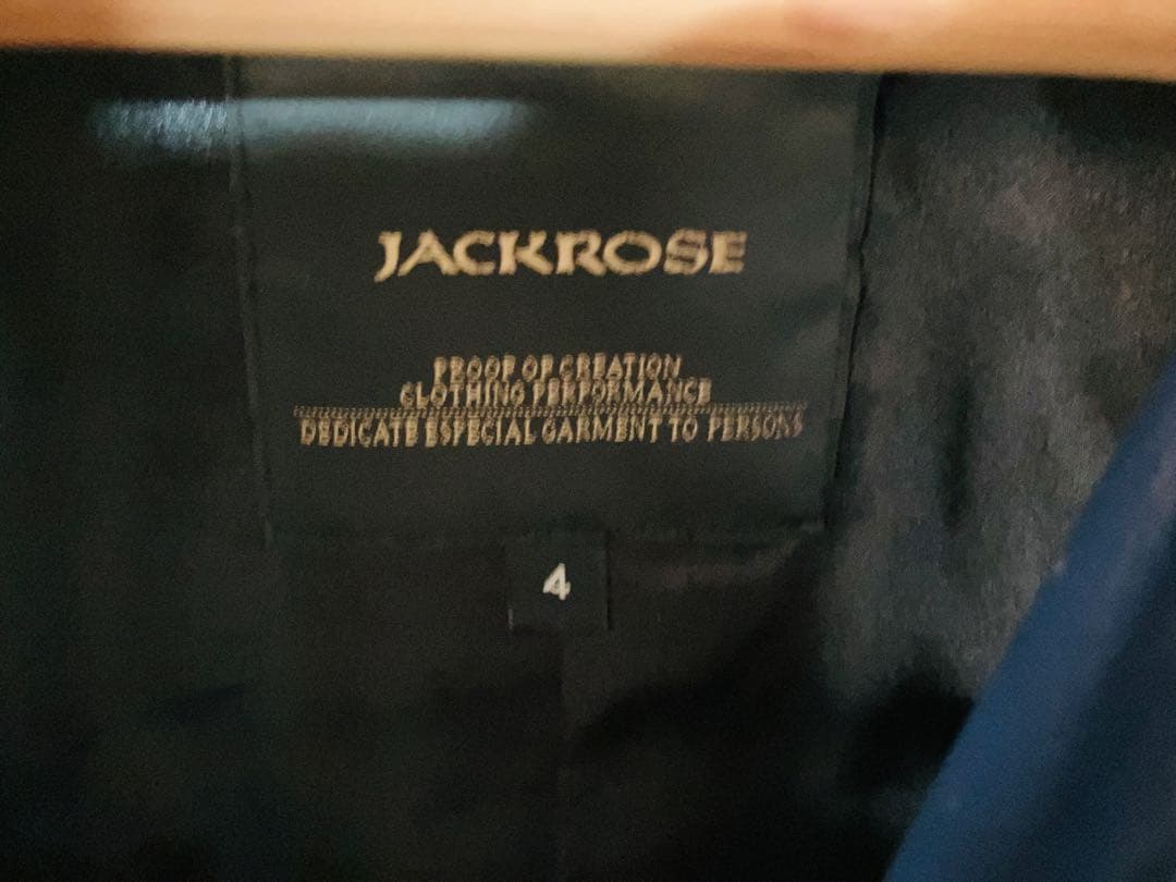 掘*人様 JACKROSE ネイビー シングルライダースジャケット ネイビー サ