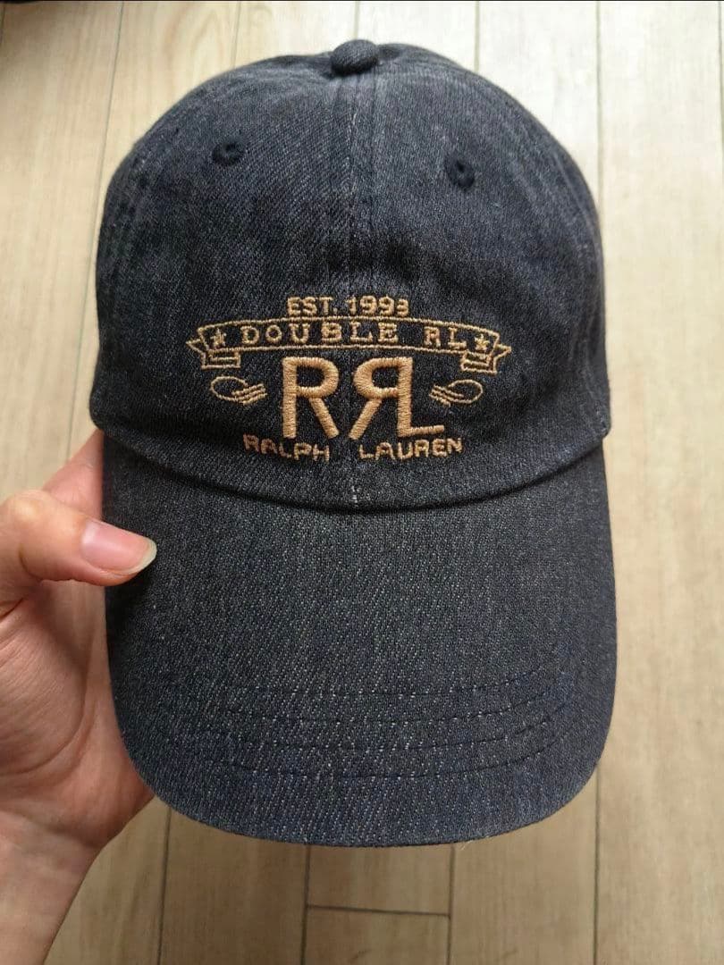 ダブルアールエル RRL キャップ 帽子 デニム ブラック