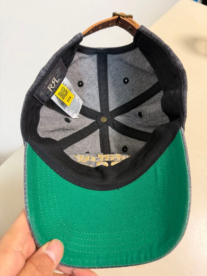 ダブルアールエル RRL キャップ 帽子 デニム ブラック