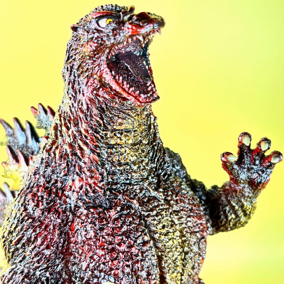 東宝30ｃｍシリーズ ラストシーン ゴジラ カスタム　赤・金　後藤 彩色所