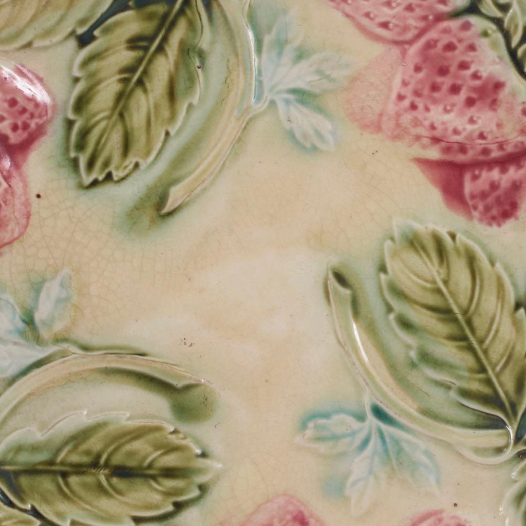 フランスアンティーク バルボティーヌ 苺 プレート 皿 アンティーク 古道具