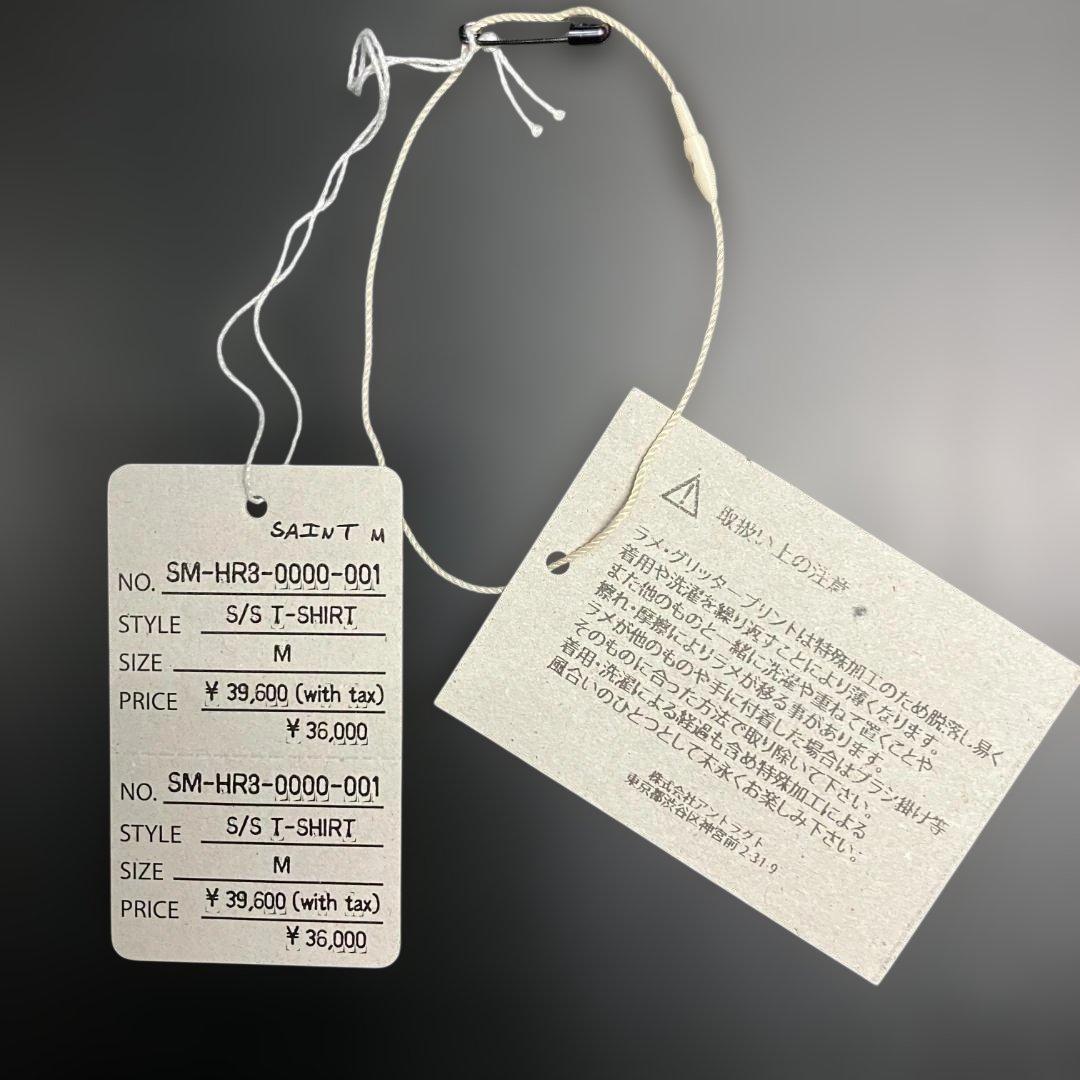 SAINT MICHAEL SS Tee HEART LOVE ブラック M