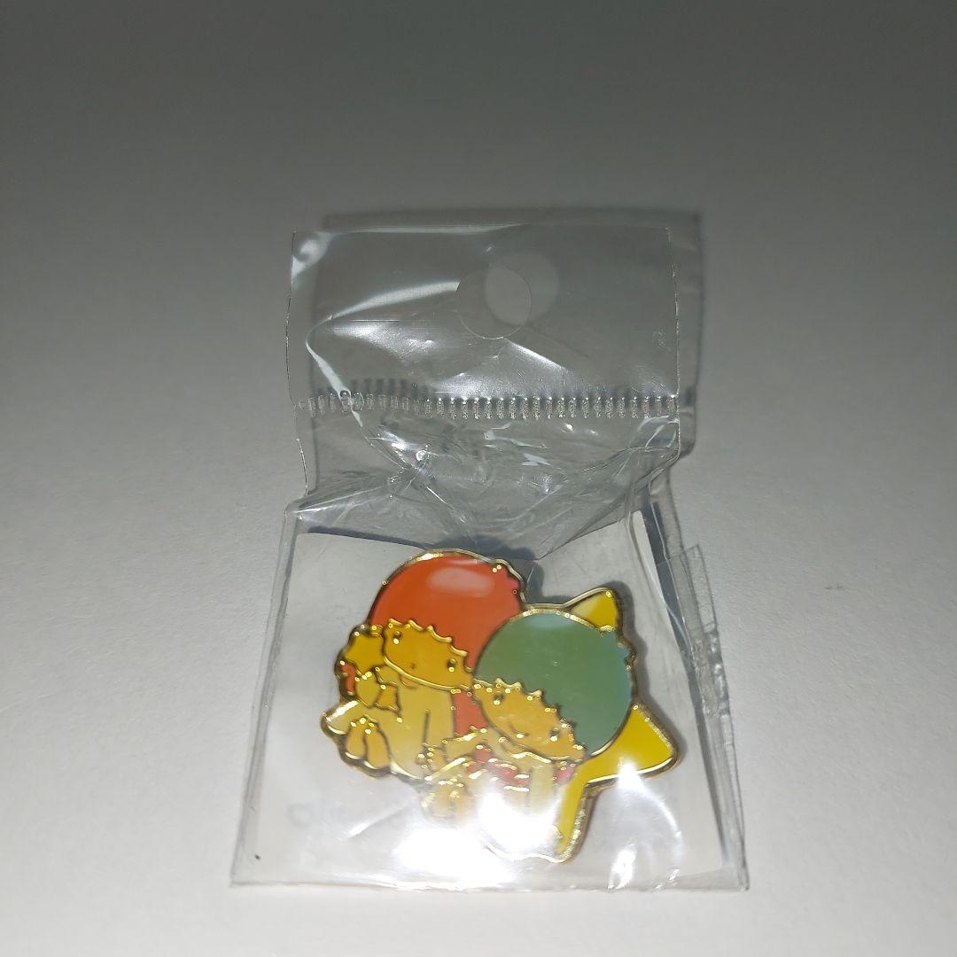 サンリオ キキララ ピンバッジ未開封1999年 おまけスタンプ2個付き