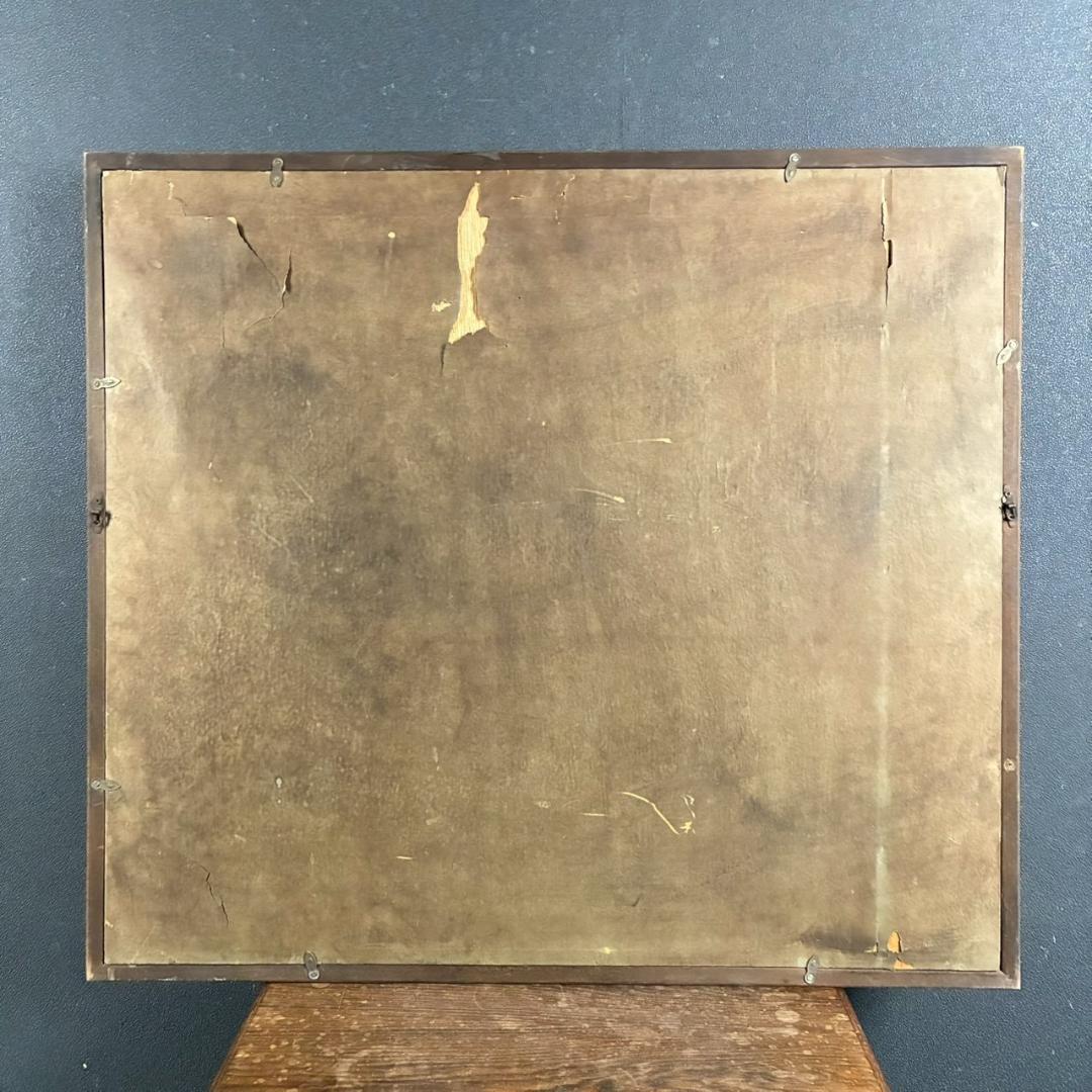 谷崎勉「赤富士」日本画 共シール有 直筆サイン・落款入り 額縁入り 開運 お正月