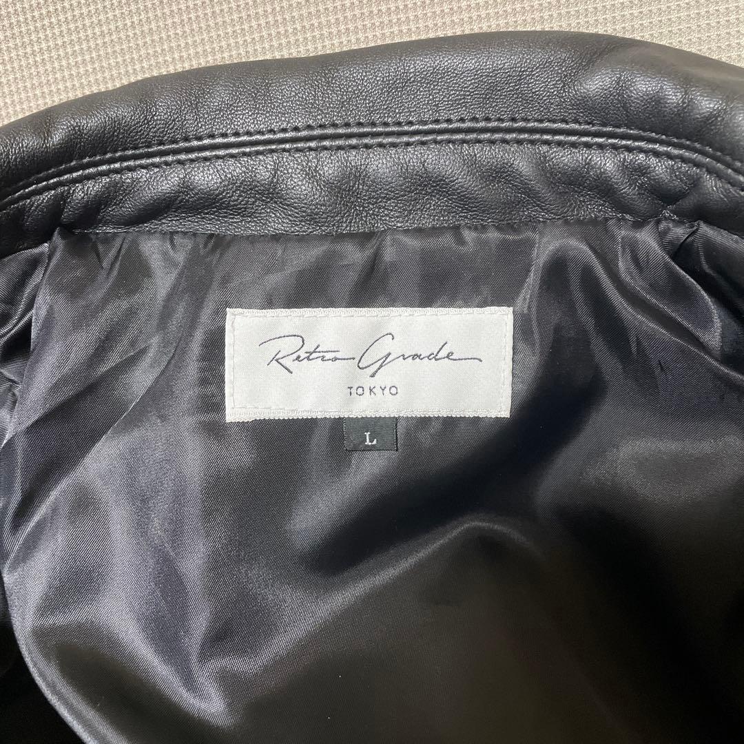 Retro Grade レトログレード 羊皮 トラッカージャケット 襟付き