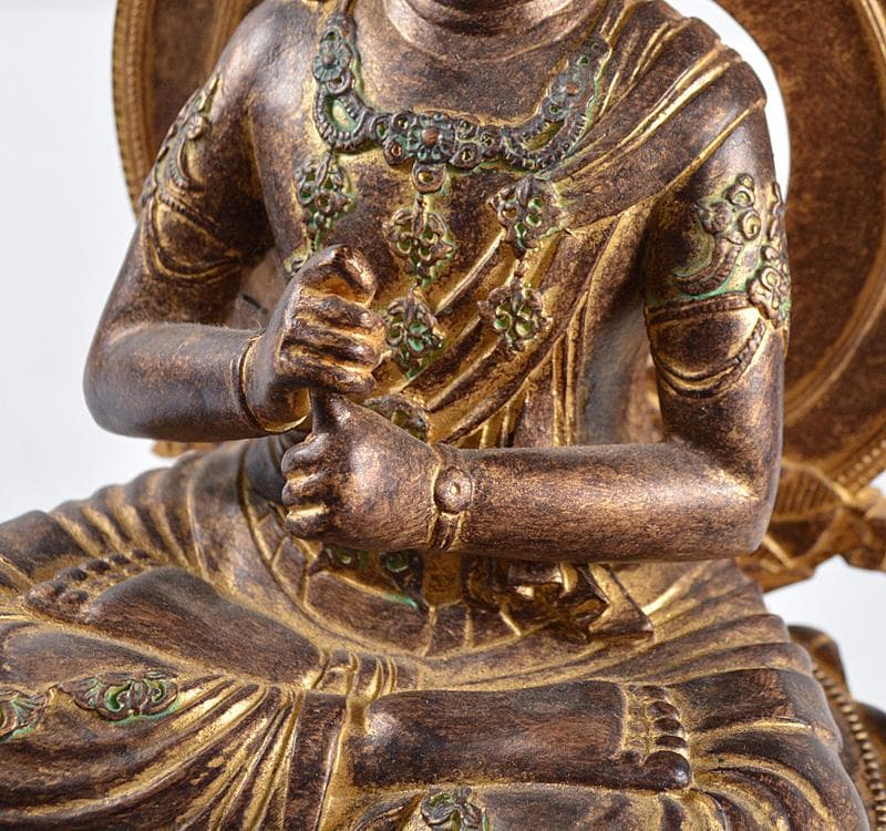 仏教美術　樹脂製　レプリカ　チベット仏　仏像　置物　V　R4673