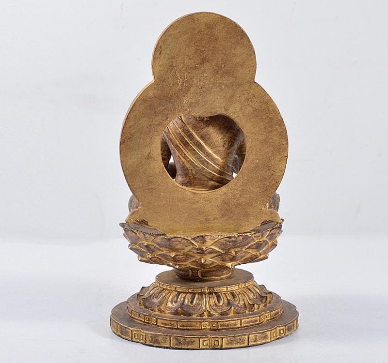 仏教美術　樹脂製　レプリカ　チベット仏　仏像　置物　V　R4673