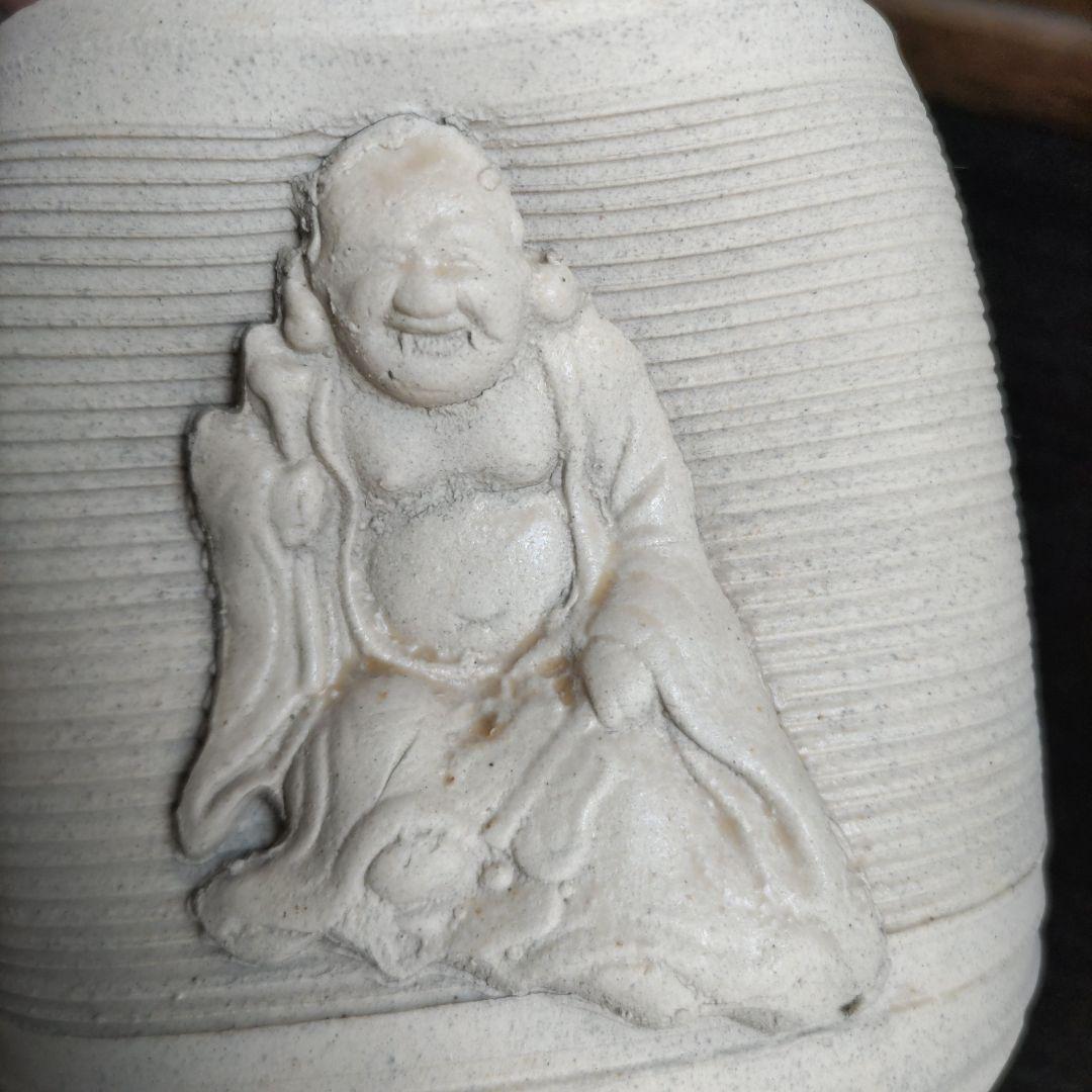 白備前　人形徳利　D303