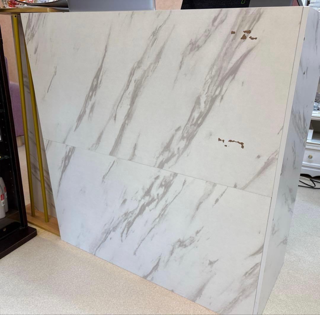 ２月中削除❗️✴️大理石風カウンターレジ　モルタル調