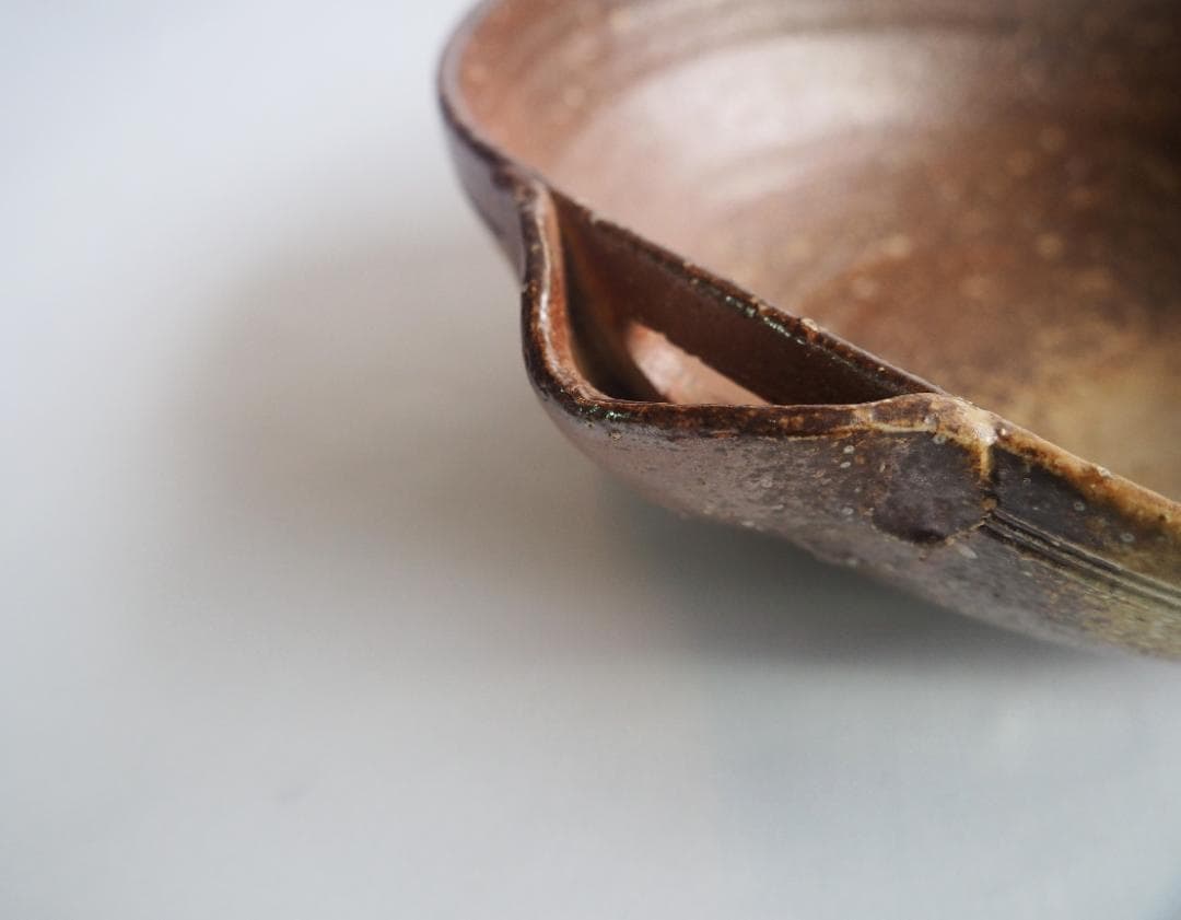 4代高橋楽斎造『信楽片口鉢』（共箱）