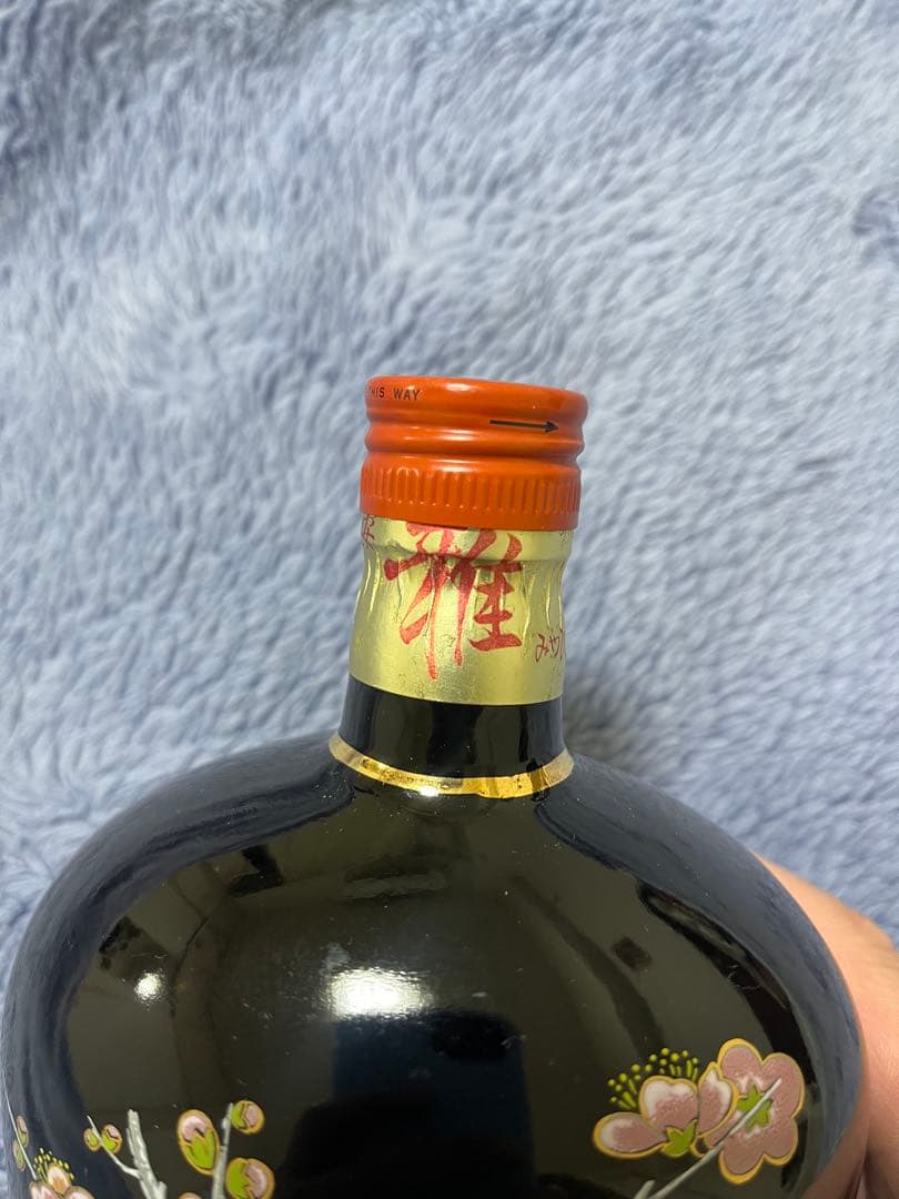 稀少品サントリー ウイスキーアートボトル 梅と鶯