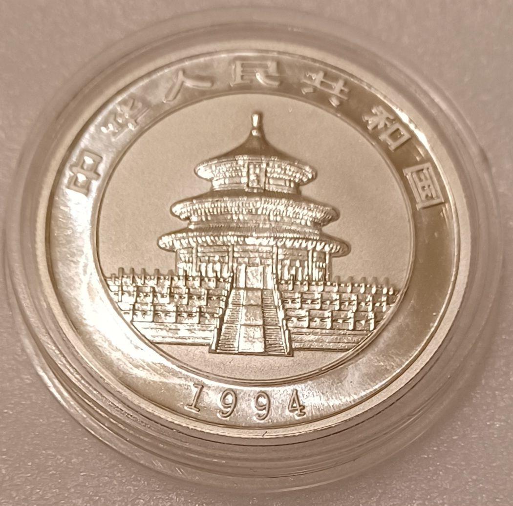 銀価格高騰中！1994年 銀品位(.999) パンダさんの銀貨 5元