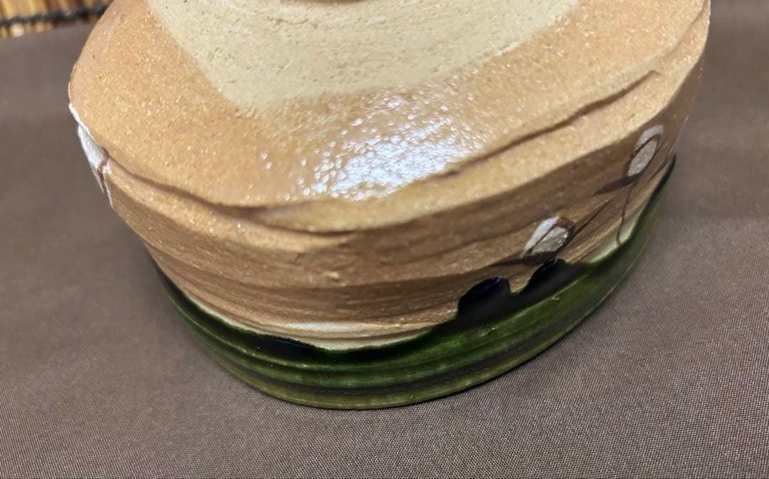 未使用/特価❕瀬戸焼/加藤廉平作/織部/抹茶碗/１点　　茶道具/抹茶茶碗