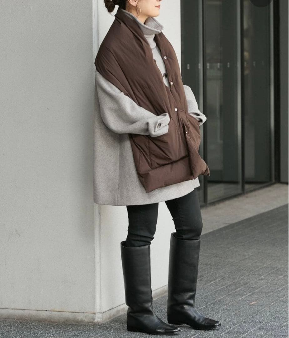 新品タグ付きJOURNAL STANDARD ナイロンタフタダウンマフラー