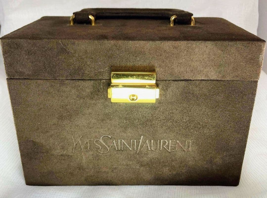 ★送料無料★イヴサンローラン YSL ミニバッグ　メイクボックス　スェード