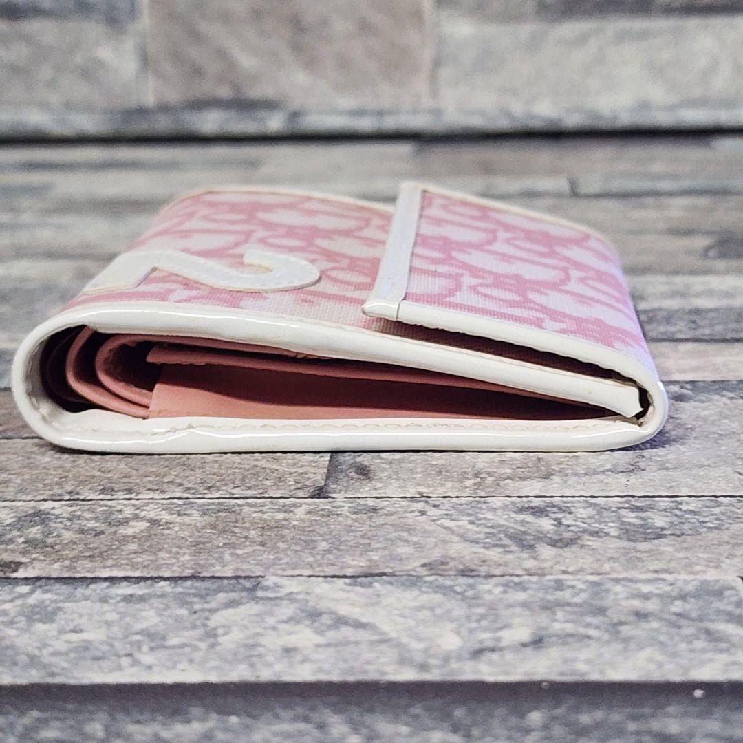 クリスチャンディオール トロッターウォレット 2つ折り財布 ピンク ヴィンテージ