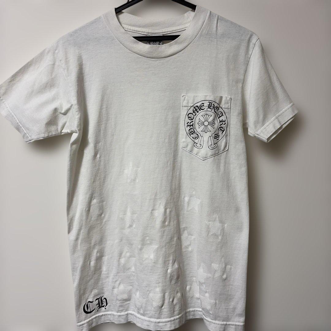 田*と様 CHROME HEARTS オールドクロムハーツ 星柄プリント Tシャ