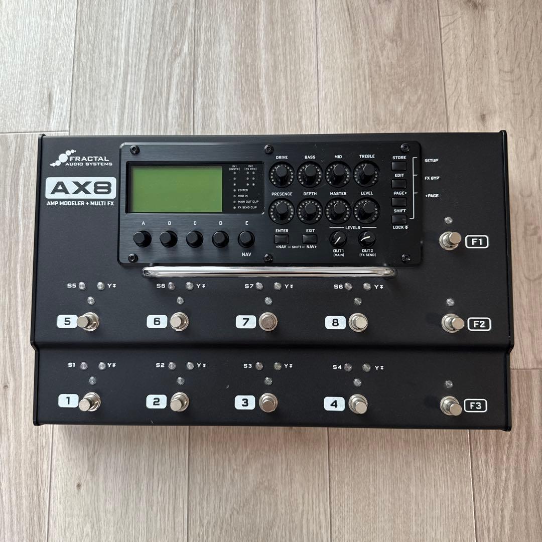 Fractal Audio AX8 マルチエフェクター、ケース付き