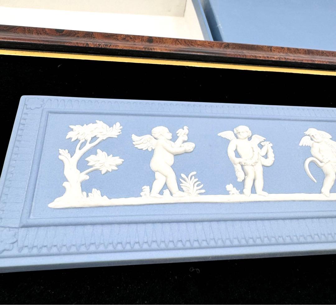 ウェッジウッド ジャスパー 天使の四季 エンジェル 陶板 壁掛け レリーフ