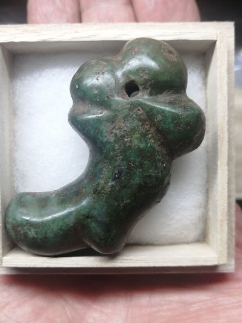 ★【ジャッキー】古墳期『獣形翡翠勾玉』出土品。儀式勾玉。6.50cm