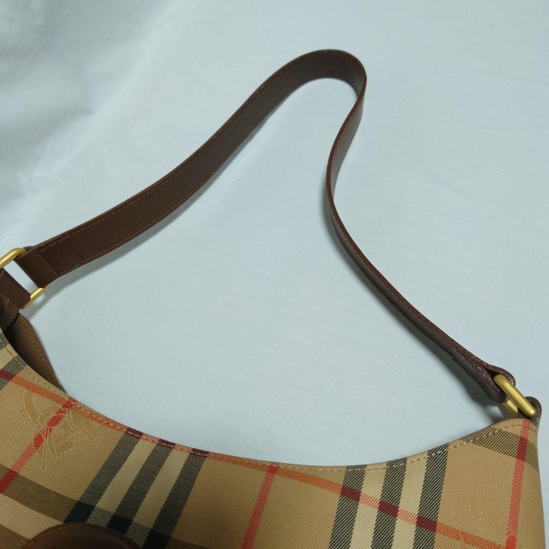 〈希少〉BURBERRY　ショルダーバッグ　月桂樹　シャドーホース　レザー